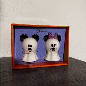 Disney Mickey and Minnie Ghost Salt and Pepper Shakers